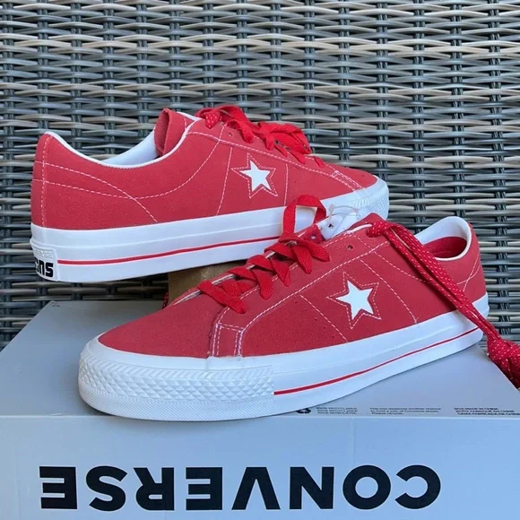 Converse One Star Pro OX University Red/White MEN`S - Picture 9 of 16